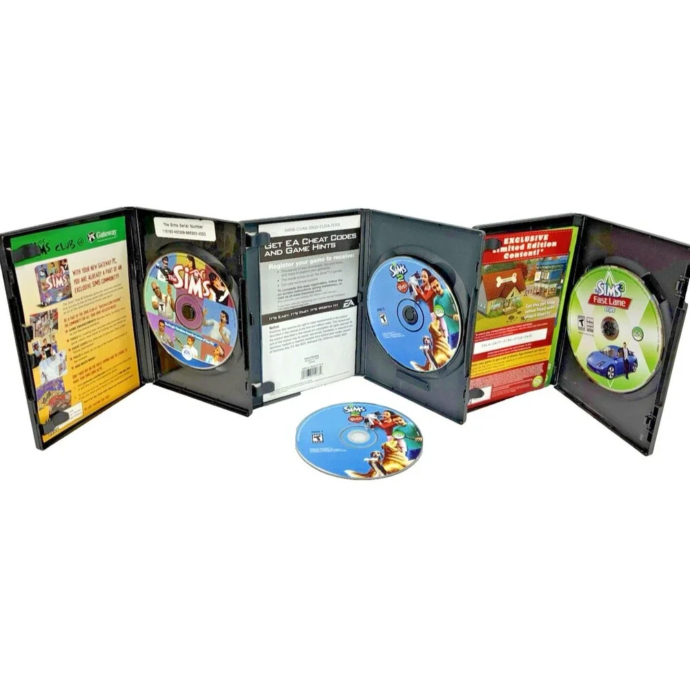 The Sims Mixed Lot of Twelve Vintage PC Games and Expansions